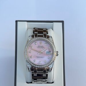 Pink and Silver Women’s Watch